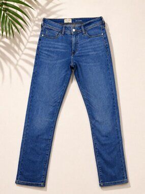 Pilcro Anthropologie Slim Boyfriend Jeans Women Size 28 Blue Stretch Denim